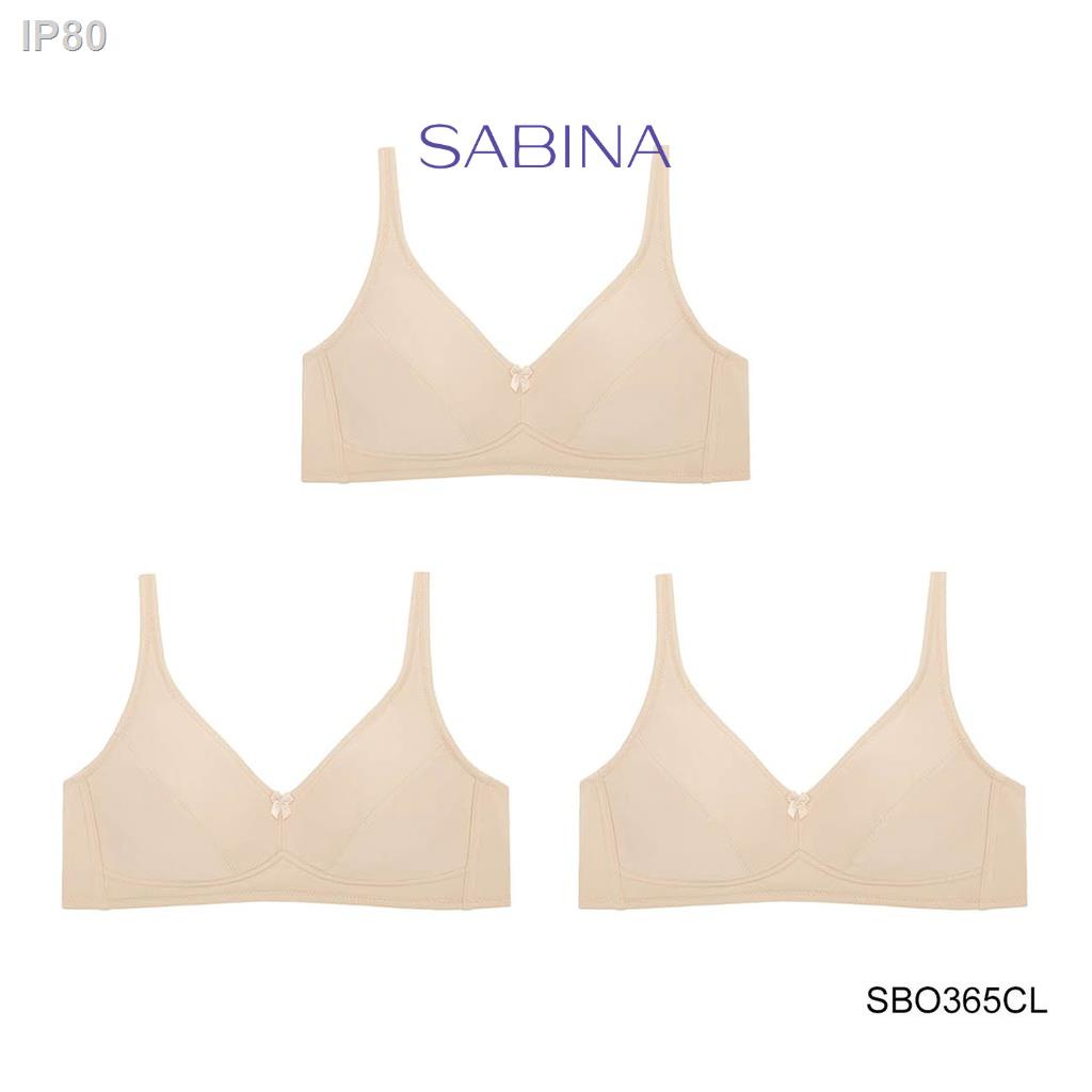 ☋✟◕Sabina ซาบีน่า เสื้อชั้นใน Invisible Wire (Set 3 ชิ้น) (ไม่มีโครง) รุ่น Function Bra รหัส SBO365CL สีเนื้ออ่อน