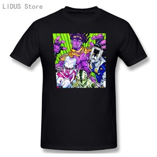 T-Shirtขายดี เสื้อยืดแขนสั้น ผ้าฝ้าย ลายอนิเมะ Jojo Bizarre Adventure สไตล์ญี่ปุ่น เรโทร สําหรับผู้ชาย 005 DPcjfd63BOnea