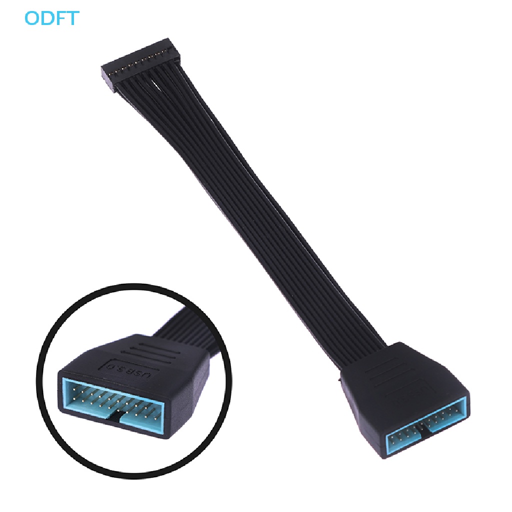 Od เมนบอร์ด USB3.0 19pin 20Pin ตัวเมีย เป็น USB 3.0 19pin 20 Pin ตัวผู้ FT 1 ชิ้น