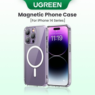 Ugreen เคสโทรศัพท์มือถือ แบบใส แม่เหล็ก ป้องกันการชน สําหรับ iPhone 14 14 Pro Pro Max