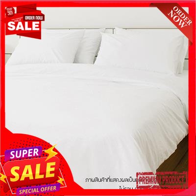 sheet ผ้าปูที่นอน KASSA HOTEL รุ่น 250T ขนาด 6 ฟุต สีขาวBed sheet KASSA HOTEL Model 250T Size 6 ft. White