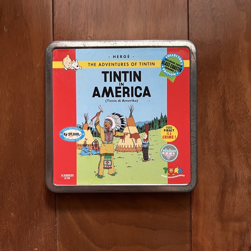 VCD Tintin in America The Adventures of Tintin in America Adventures of Tintin CD DVD