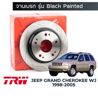 TRW Black Paint จานเบรค Jeep Grand Cherokee WJ 1998-2005 (305mm 5 รู)