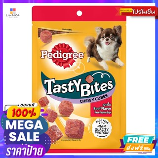 Pedigree(เพดดิกรี) เพดดิกรี เทสตี้ ไบท์ ชิววีคิวบ์ รสเนื้อ 50 ก. Pedigree Tasty Bites Chew V Cube Beef Flavor 50 g.อาหาร