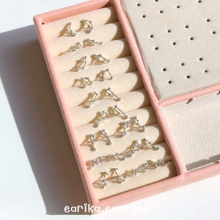 (กรอกโค้ด GG24P ลด 65.-) earika.earrings - silver zodiac stud ต่างหูแป้นราศีก้านเงินแท้ เหมาะสำหรับคนแพ้ง่าย