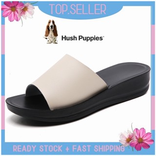 HUSH PUPPIES รองเท้าโลฟเฟอร์ ส้นแบน แบบสวม สําหรับผู้หญิง