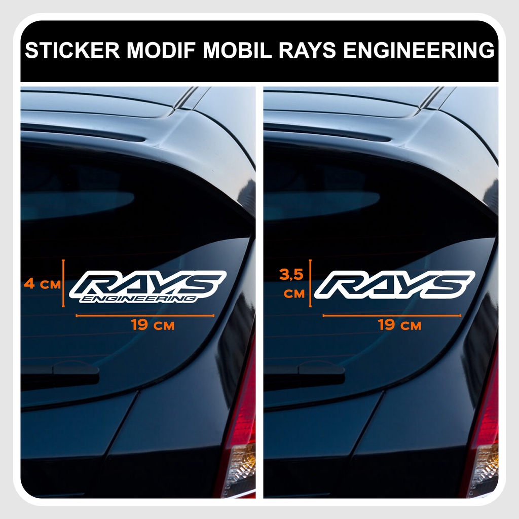 CUTTING STICKER RAYS ENGINEERING / ดัดแปลงสติกเกอร์รถ DECAL STICKER / RAYS STICKER