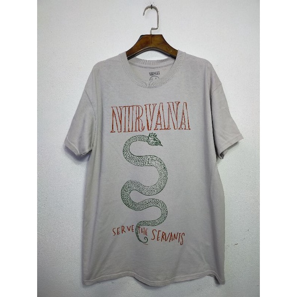 เสื้อยืด มือสอง เสื้อวง Nirvana อก 42 ยาว 28