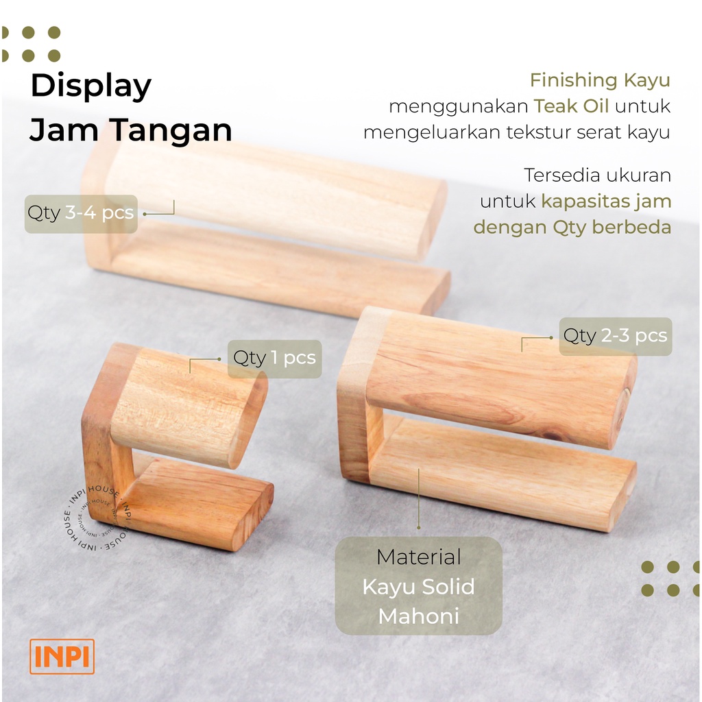 KAYU ขาตั้งโชว์นาฬิกาไม้ 4 - บ้าน INPI