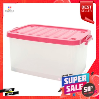 กล่องล้อเลื่อน42L#2000 สีใส42ลิตรรุ่น 2000ClearPlasticContainer 42L#2000