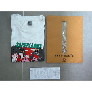 เสื้อ Safeplanet รุ่น Album No.2 Cap, Capo, Cigarettes &amp; beer สีขาว Size L,XL มือ1 แท้100% (มีเก็บปลายทางครับ)