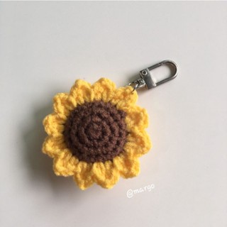 sunflower keychain 🌻🌼พวงกุญแจดอกทานตะวันไหมพรม🧶