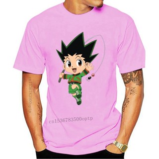 Men t shirt  tshirt  Chibi Gon Freecss   Hunter X Hunter   Gon Freecss   T Shirt Printed   topO-neck T- cotton Tees_02