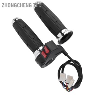 Zhongcheng Tec 1Pair 3 ด้ามจับคันเร่งควบคุมความเร็วสำหรับจักรยานไฟฟ้าพร้อมเกียร์เดินหน้าและถอยหลัง