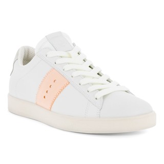 ECCO รองเท้าหนัง STREET LITE W Sneaker WHITE/PEACH NECTAR