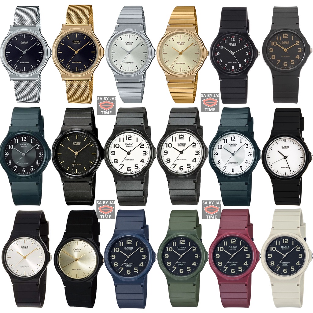 NEW แท้  % Casio Vintage MQ-24M MQ-24MG MQ-24M-1E MQ-24-1E MQ-24 MQ-24UC ประกัน 2 ปี(3.MQ-24D-7Eเงินข้อ)