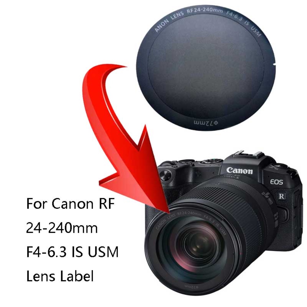 1PCS ใหม่สําหรับ Canon RF 24-240mm F4-6.3 IS USM & RF 50mm F1.2 L USM LOGO สติ๊กเกอร์ฉลาก,สติ๊กเกอร์