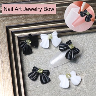 【AG】Nail Art Decoration Easy to 3D Effect Lightweight Glitter Rhinestones Bowknot Art