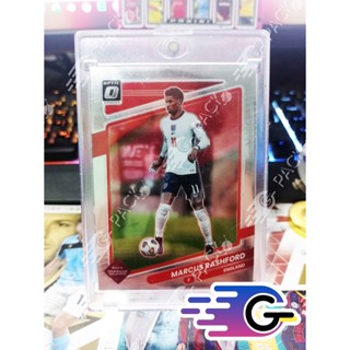 การ์ดนักฟุตบอล  2021-22 Panini Donruss Soccer Road To Qatar Base Card #55 marcus rashford (opticแถม topload)