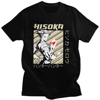 Cotton T-Shirt Funny Retro Hunter X Hunter Morou Tshirt Short Sleeved Soft Japan Manga Anime Hxh Hisoka Morow Tee S_02