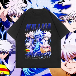 เสื้อยืดโอเวอร์ไซส์(OVERSIZED) Killua ZOLDYCK | Hunter X HUNTER | เสื้อยืด สไตล์วินเทจ | เสื้อยืด ลายการ์ตูนอนิเมะ _05