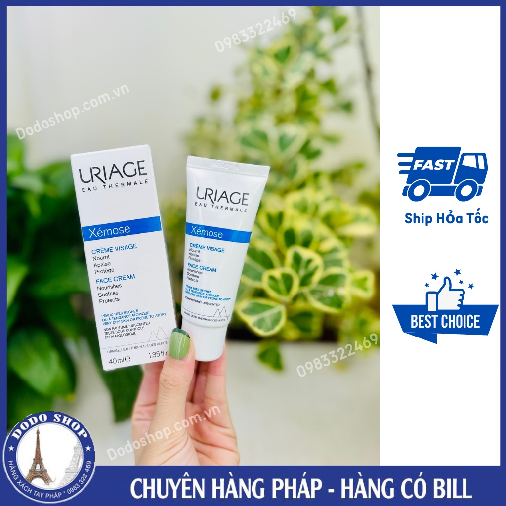Uriage Watchose face Cream 40ml สําหรับ Dry, Atopic, Eczema