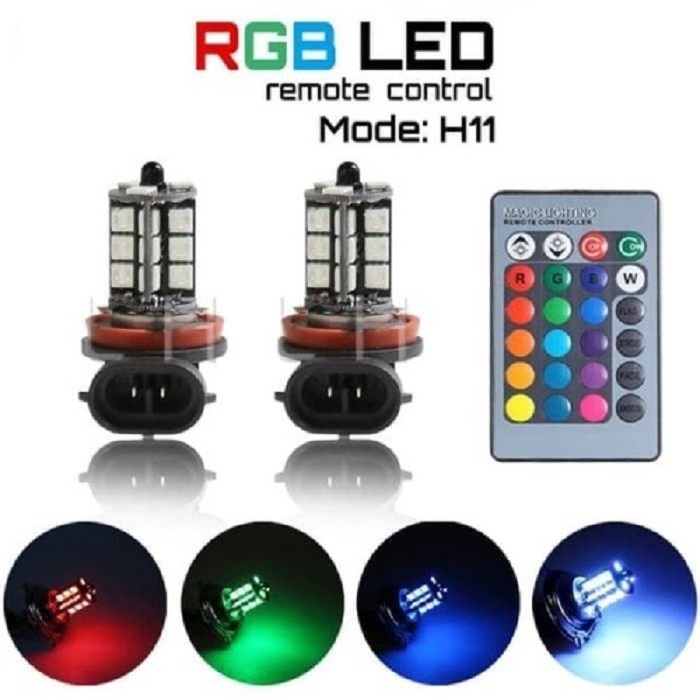 ไฟตัดหมอก LED H11 RGB