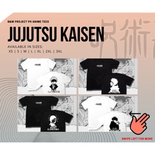 B&amp;W Jujutsu Kaisen Anime T-shirt_02