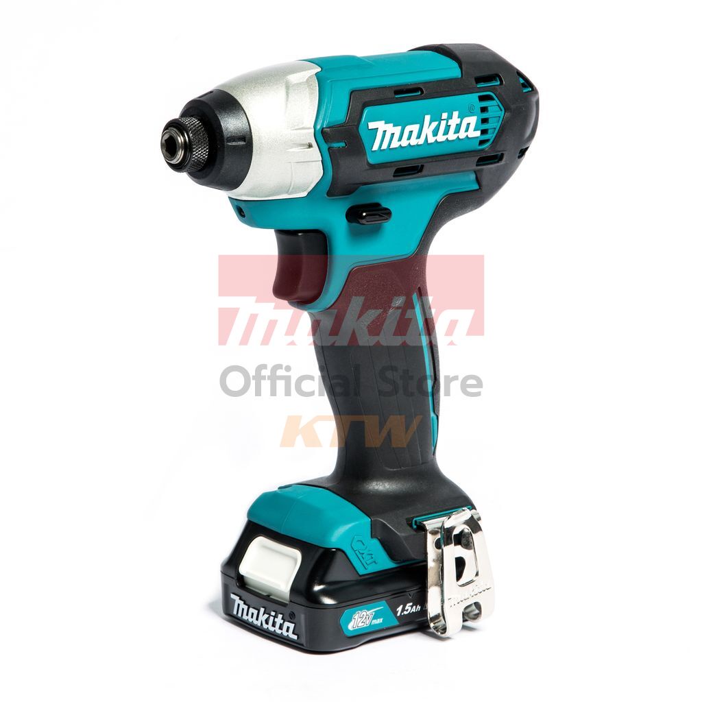 MAKITA สว่านไขควงกระแทกไร้สาย 12 โวลต์ รุ่น TD110DWYE แรงบิด 110 นิวตันเมตร รวมแบตเตอรี่-แท่นชาร์จ (มากีต้า)