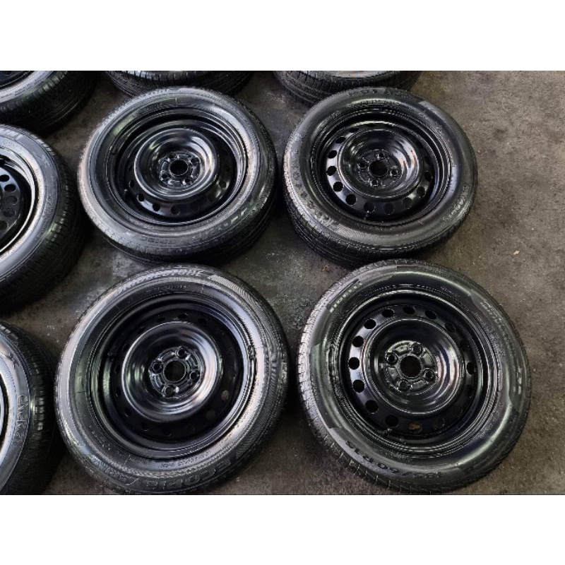 ล้ออะไหล่เก๋งขอบ 14, 15​ " 4รู100 ใส่ nissan march nissan almera nissan note