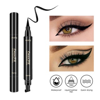 CMAADU Double Head Eyeliner Black Quick Dry Vamp Stamp Kitten Instock