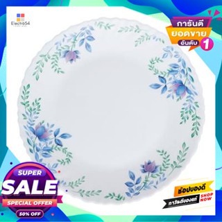 Opal จานโอปอทรงตื้น Garden Blue Kassa Home รุ่น Hbtp85 ขนาด 8.5 นิ้ว สีน้ำเงินshallow Opal Plate Garden Blue  Home Hbtp8