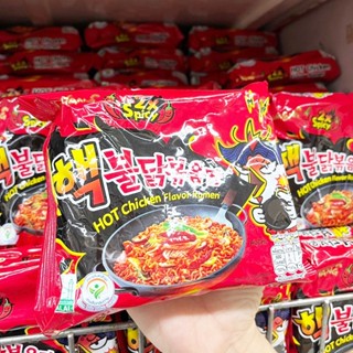 🔥🔥🔥  ️️ SAMYANG 2X Spicy Buldak Spicy Chicken Ramen 140g.    บะหมี่กึ่งสำเร็จรูปเกาหลี  มาม่าเกาหลี    มาม่าเผ็ด