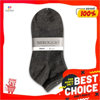 LOW ถุงเท้าข้อต่ำ MIROGGIO ฟรีไซซ์ สีดำ 1 คู่LOW CUT SOCKS MIROGGIO FREE SIZE BLACK 1-PAIR