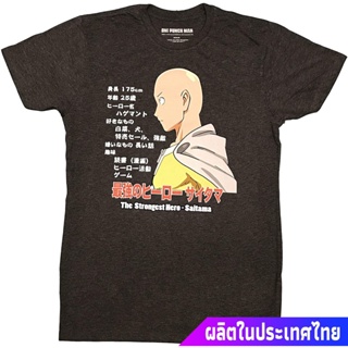 ผู้ชายและผู้หญิง One Punch Man Saitama The Strongest Hero T-Shirt - Officially Licensed top รุ่นคู่เสื้อยืดอินเทรนด_12