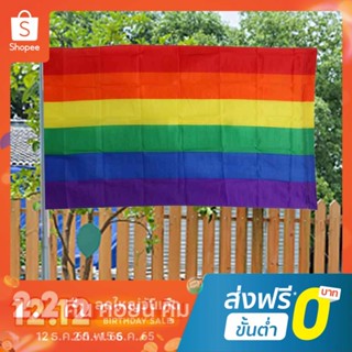 Yotome ธงแบนเนอร์ LGBT สีรุ้ง ขนาด 3x5 ฟุต 90x150 ซม.