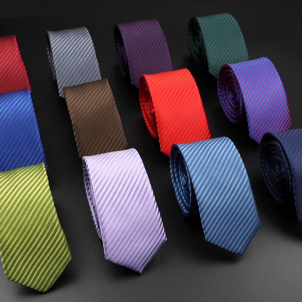 Zonfaz ผู ้ ชายผอมลายผ ้ าไหม Tie สีสันพิมพ ์ เนคไทแคบงานแต ่ งงานผูกคออุปกรณ ์ เสริม 5 ซม.กว ้ าง