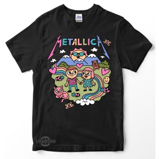 เสื้อยืด พิมพ์ลาย metallica CARTOON พรีเมี่ยม