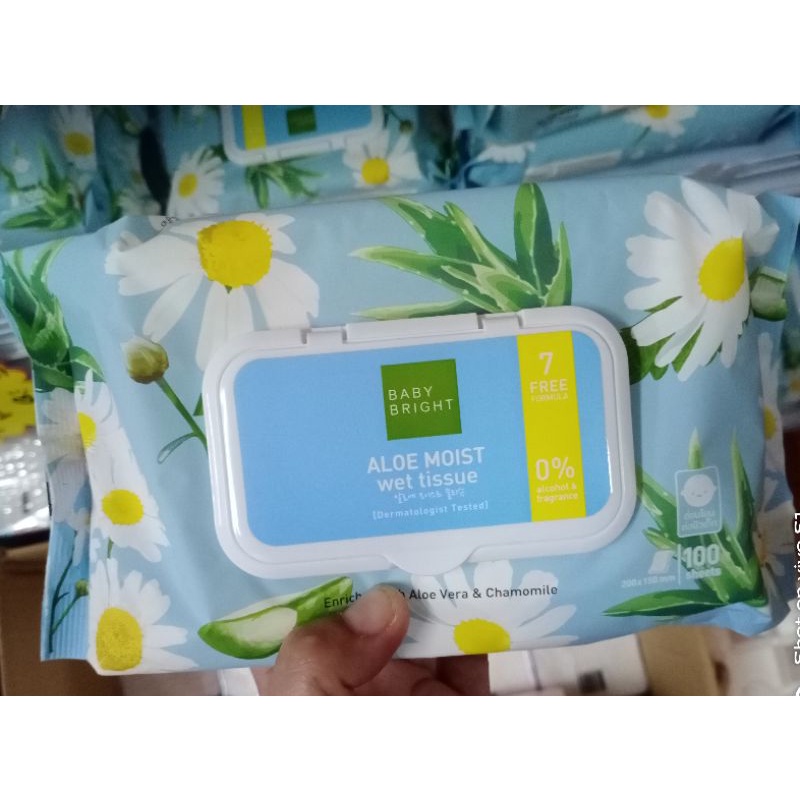ทิชชูเปียก ALONE MOIST WET TISSUE BABY BRIGHT (100 แผ่น)