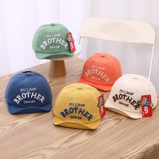 [พร้อมส่ง] หมวกเด็ก 3เดือน - 2ปี รอบหัว:46-48 cm. หมวกแก๊ปเด็ก (Cap) ปักอักษร "BROTHER" หมวกแฟชั่นเด็ก