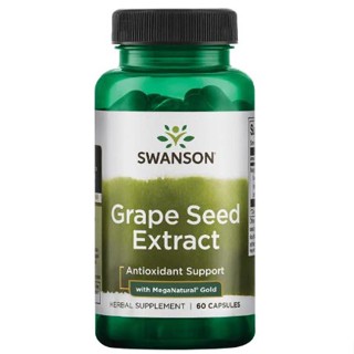 Swanson Grape Seed Extract with MegaNatural Gold 450mg+100mg 60เม็ด (USA) บำรุงผิวพรรณ เพื่อผิวขาว กระจ่างใส