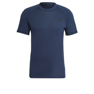 adidas เทรนนิง เสื้อยืดไร้ตะเข็บ Aeroknit Designed 2 Move Sport ผู้ชาย สีน้ำเงิน GM2086