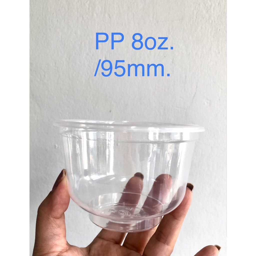 ถ้วยขนม PP 8oz.ปาก95mm.ยี่ห้อKMWจำนวนบรรจุ 1แถว50ใบใส่ขนม  อาหาร เครื่องดื่ม เอนกประสงค์