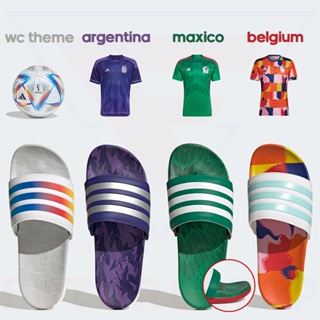 รองเท้าแตะ พื้นนิ่มมาก adidas Adilette Comfort World Cup 2022 Collection ใส่ได้ทั้งชายหญิง