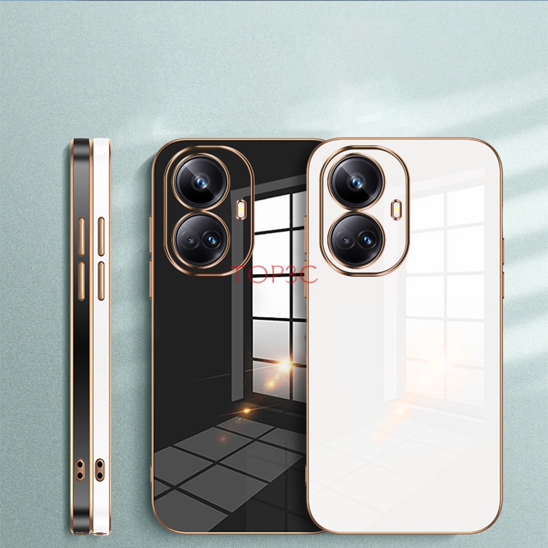 เคส Realme 10 Pro Plus 5G 10 Pro 5G C30 C21Y C25Y C30S C35 C33 เคสโทรศัพท์มือถือ ขอบตรง แฟชั่น สําหรับ ZB - รูปที่ 2