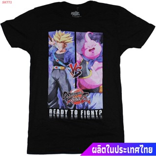 เสื้อยืดยอดนิยม Dragon Ball Fighter Z Mens T-Shirt - Ready To Fight Buu Vs Trunks Image Short sleeve T-shirts_05