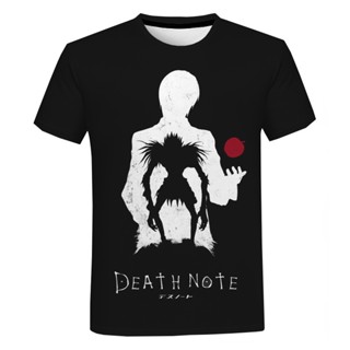 2022 New Horror Anime Death Note 3D Printed Shirt for Men Summer Fashion Cool Tops Casual 3D Printing Shirt From Me_12