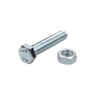 HEX สกรูหัวหกเหลี่ยมเกลียวมิลน็อต DEXZON 5X25 มม. 10 ตัวHEX MACHINE SCREW DEXZON 5X25MM 10EA