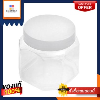 ขวดโหลทรงแปดเหลี่ยม REANGWA รุ่น 1031 ขนาด 400 มล. (แพ็ค 10 ชิ้น) สีขาว - ใสOctagonal Jar REANGWA No. 1031 Size 400 ml.