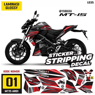 สติกเกอร์ แบบลอกออกได้ สําหรับ Yamaha รุ่น MT15 ปี 2018 GLOSSY AR01